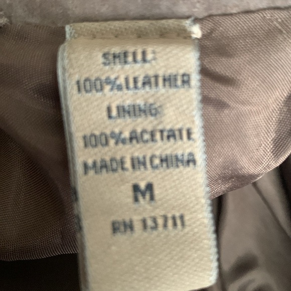 i.e. Relaxed Brown Leather Jacket Size M - Picture 8 of 12